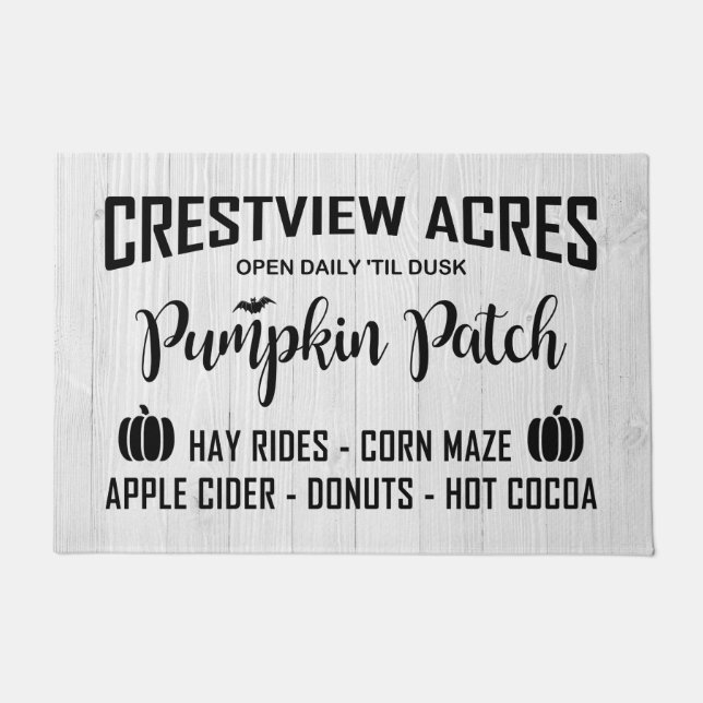 CRESTVIEW ACRES PUMPKIN PATCH DEURMAT (Voorkant)