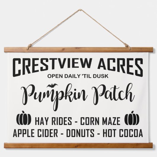 CRESTVIEW ACRES PUMPKIN PATCH HANGEND WANDKLEED (Voorkant)