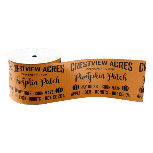 CRESTVIEW ACRES PUMPKIN PATCH Ribbon Grosgrain Lint (Spoel)