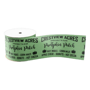 CRESTVIEW ACRES PUMPKIN PATCH Ribbon Grosgrain Lint