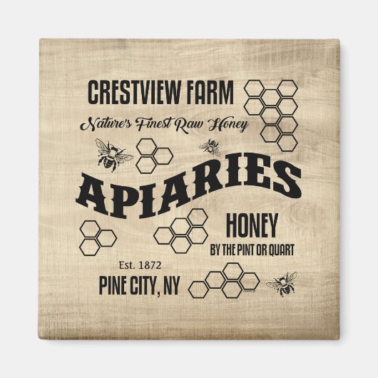 CRESTVIEW BOERDERIJ APIARIES MAGNEET (Voorkant)