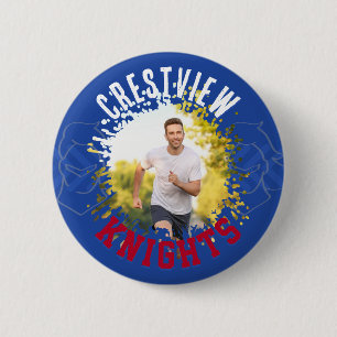 Crestview Knights sportteam knop Ronde Button 5,7 Cm