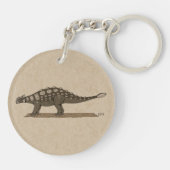 Cretacous Dinosaur Ankylosaurus Sleutelhanger (Achterkant)