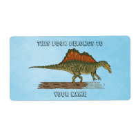Cretacous Dinosaur Spinosaurus Bookplate