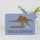 Cretacous Dinosaur Spinosaurus Kaart (Staand voorkant)