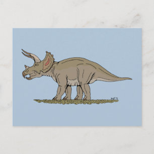 Cretacous Dinosaur Triceratops Briefkaart