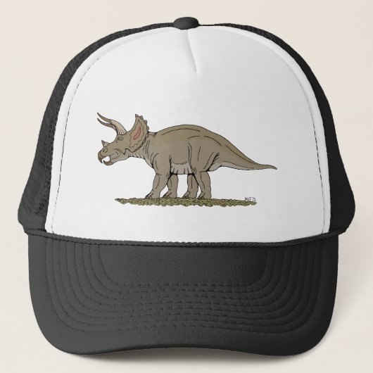 Cretacous Dinosaur Triceratops Trucker Pet (Voorkant)