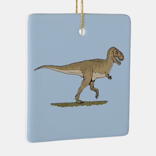Cretacous Dinosaur Tyrannosaurus rex Keramisch Ornament (Rechts)