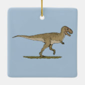 Cretacous Dinosaur Tyrannosaurus rex Keramisch Ornament (Achterkant)
