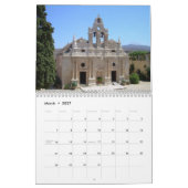 CRETE, Calendrier Mur GRÈCE (Mar 2027)