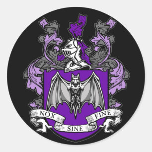 Crête de Chauve-Souris Violet - Autocollant