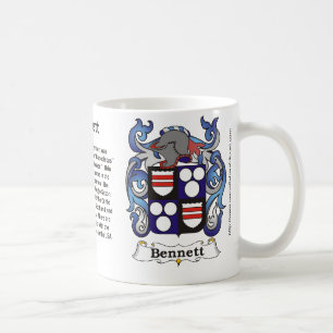 Crête de famille de Bennett sur une tasse