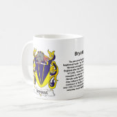 Crête de famille de Bryant sur une tasse (Devant gauche)