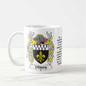 Crête de famille de Dixon sur une tasse (Gauche)