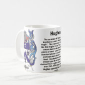 Crête de famille de Hughes sur une tasse (Devant gauche)