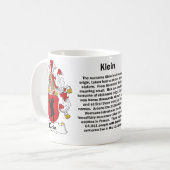 Crête de famille de Klein sur une tasse (Devant gauche)