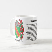 Crête de famille de Mendoza sur une tasse (Devant gauche)