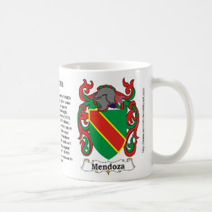 Crête de famille de Mendoza sur une tasse