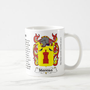 Crête de famille de Moreno sur une tasse