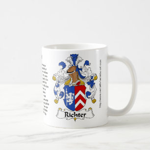 Crête de famille de Richter sur une tasse