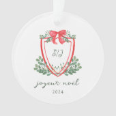 Crête de Noël lunatique et photo | Joyeux Noël (devant)