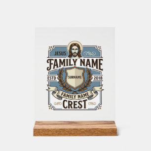 Crête de nom de famille Jésus Crête de nom de fami