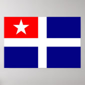 crete regio vlag griekenland symbool poster (Voorkant)