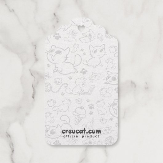 Créu Cat Gift Label (Achterkant)