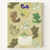 Créu Cats Sketchbook of notebook Notitieboek (Achterkant)