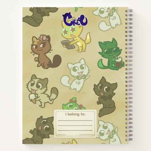 Créu Cats Sketchbook of notebook Notitieboek (Achterkant)