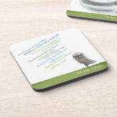 Creuser des dessous de verre de hibou (Côté gauche)