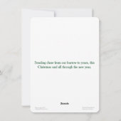 Creuser la carte de Noël de Père Noël de hibou (Dos)