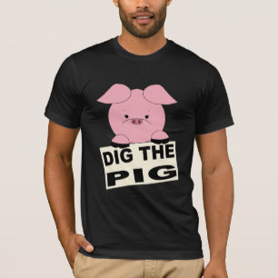 Creusez le T-shirt des hommes de porc