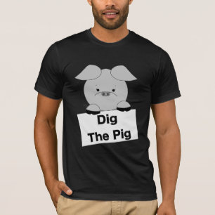 Creusez le T-shirt (gris) de porc