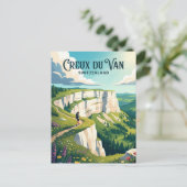 Creux du Van Zwitserland Briefkaart (Staand voorkant)