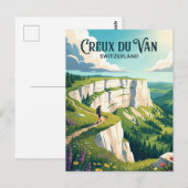 Creux du Van Zwitserland Briefkaart (Voorkant / Achterkant)