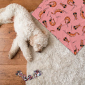 Crevette amusante kawaii couverture polaire