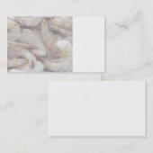 crevettes sur carte de visite de glace (Devant / Derrière)