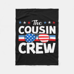 Crew 4 juli Patriottische Amerikaanse familie Matc Fleece Deken