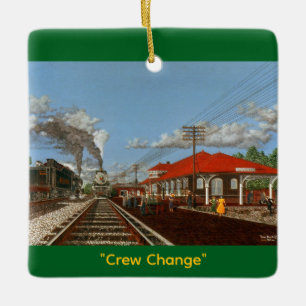 "Crew Change" van Tom Rock keramische ornament