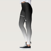 Crew Classic Black White Ombre Leggings (Gauche)