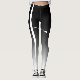 Crew Classic Black White Ombre Leggings