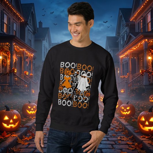 Crew de Boo Mignon Sweatshirt d'Halloween