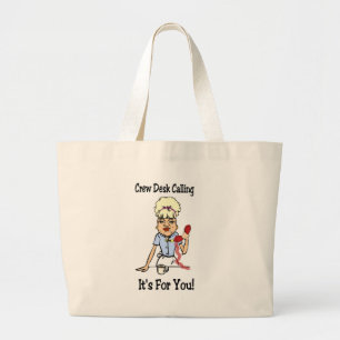 Crew Desk Calling Grote Tote Bag