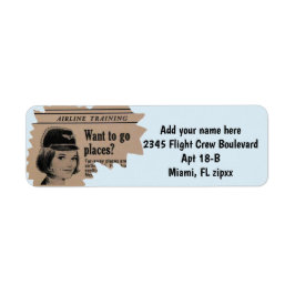 Crew Member Vintage Advertisement Etiket