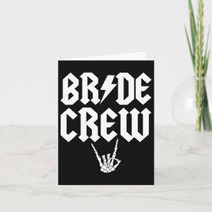 Crew Rock N Roll Gothic Halloween Bachelorette Par Kaart