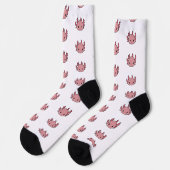 Crew Socks Axolotl cute pink Sokken (Links)