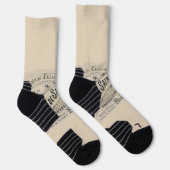 Crew Socks Paris, France Beige Sokken (Rechts)