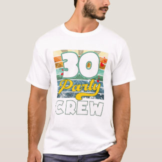 Crew Squad 30 jaar oud 30e T-shirt