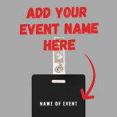 Crew Staff Event Badge